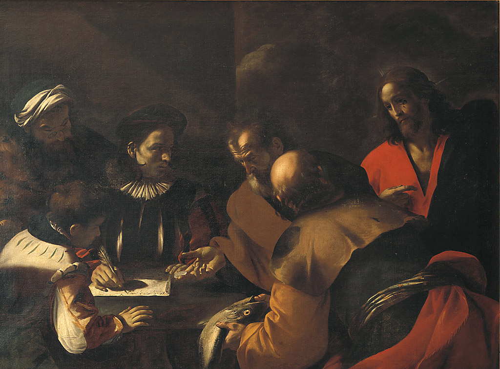 Il denaro del tributo, San Pietro paga il tributo - Pinacoteca Brera, Milano